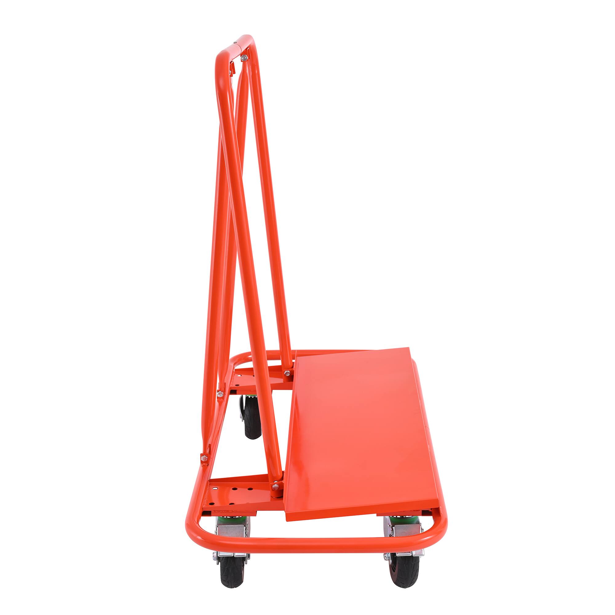 Alt View 2. LOVMOR - 3000-Lb Drywall Sheet Cart and Panel Dolly for Material Handling - Orange.