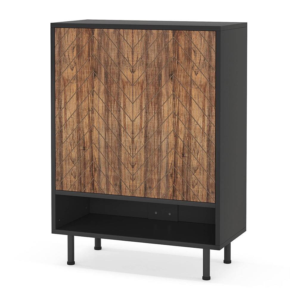 Alt View 3. Kadyn - Kadyn Free Standing Bathroom Cabinet, Entryway Storage Cabinet for Entryway Hallway Closet Bedroom - Black.