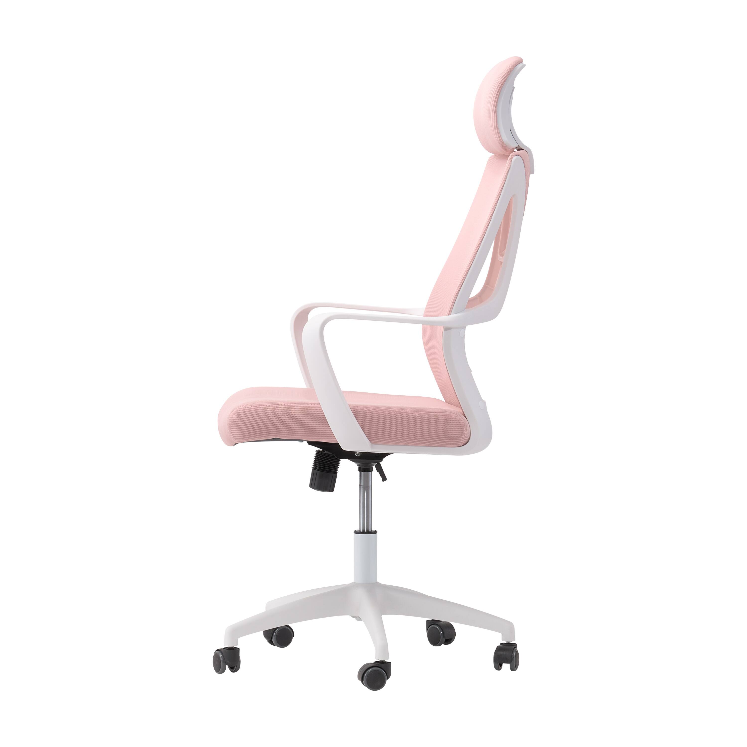 Alt View 12. CorLiving - Workspace Mesh Back Office Chair - Pink and White.