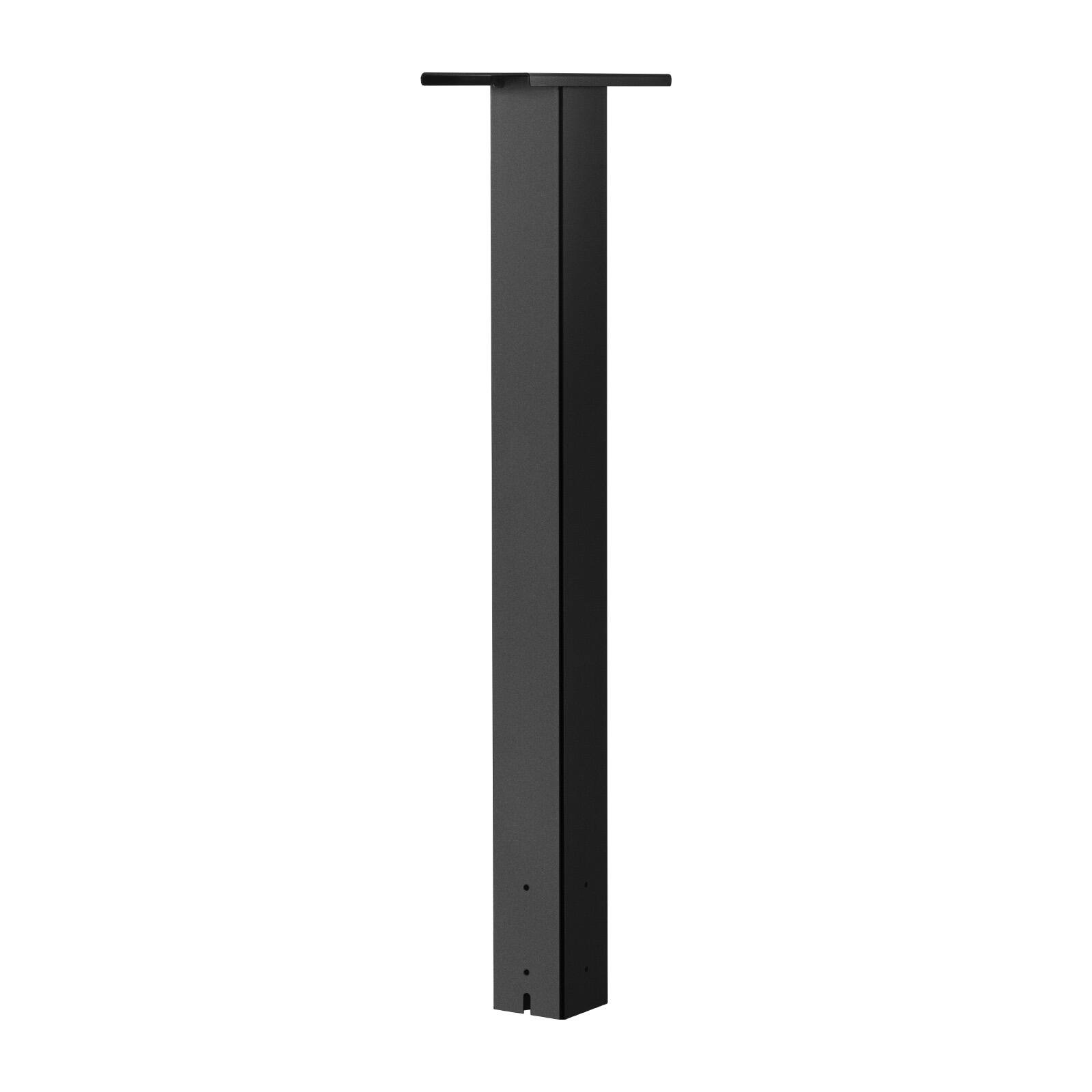 Alt View 5. VEVOR - Mailbox Post, 43 x 4 x 4 Inches, Steel In-Ground Mounting Mail Box Stand with Universal Plate Bracket - Black.
