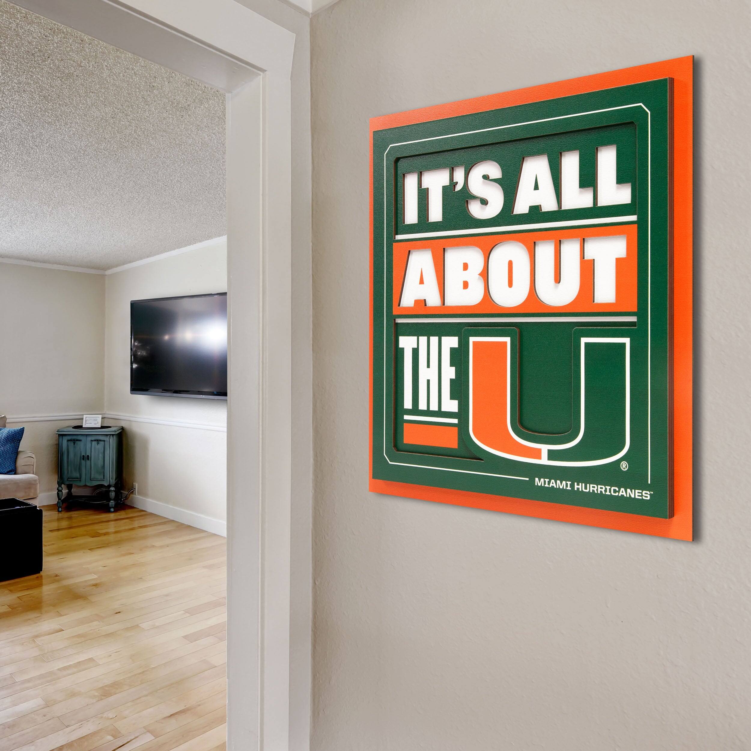 IT'S ALL ABOUT THE U  
MIAMI HURRICANES