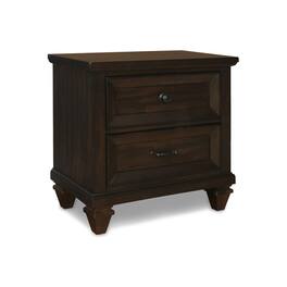 New Classic Furniture - Furniture Sevilla Solid Wood 2-Drawer Nightstand - Walnut