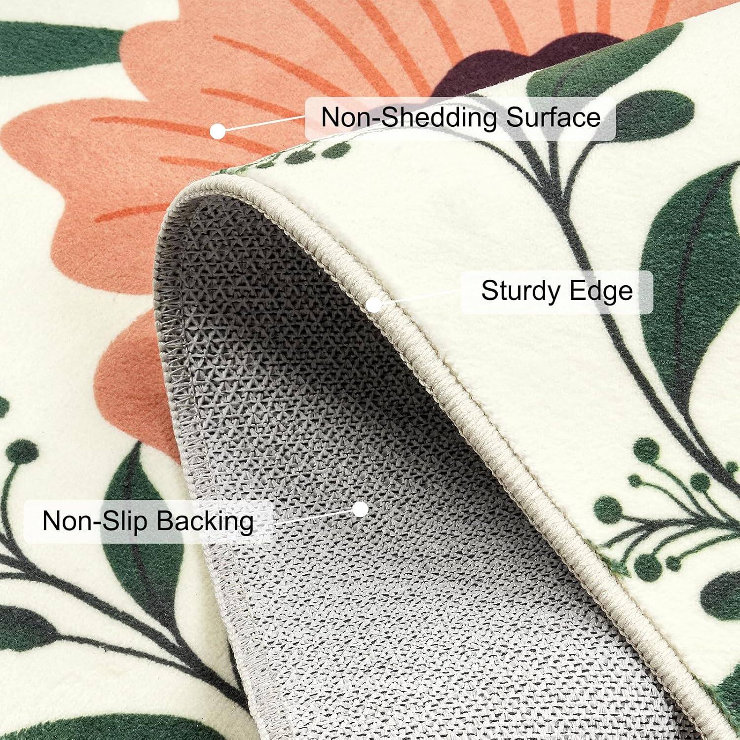 Non-Shedding Surface  
Sturdy Edge  
Non-Slip Backing