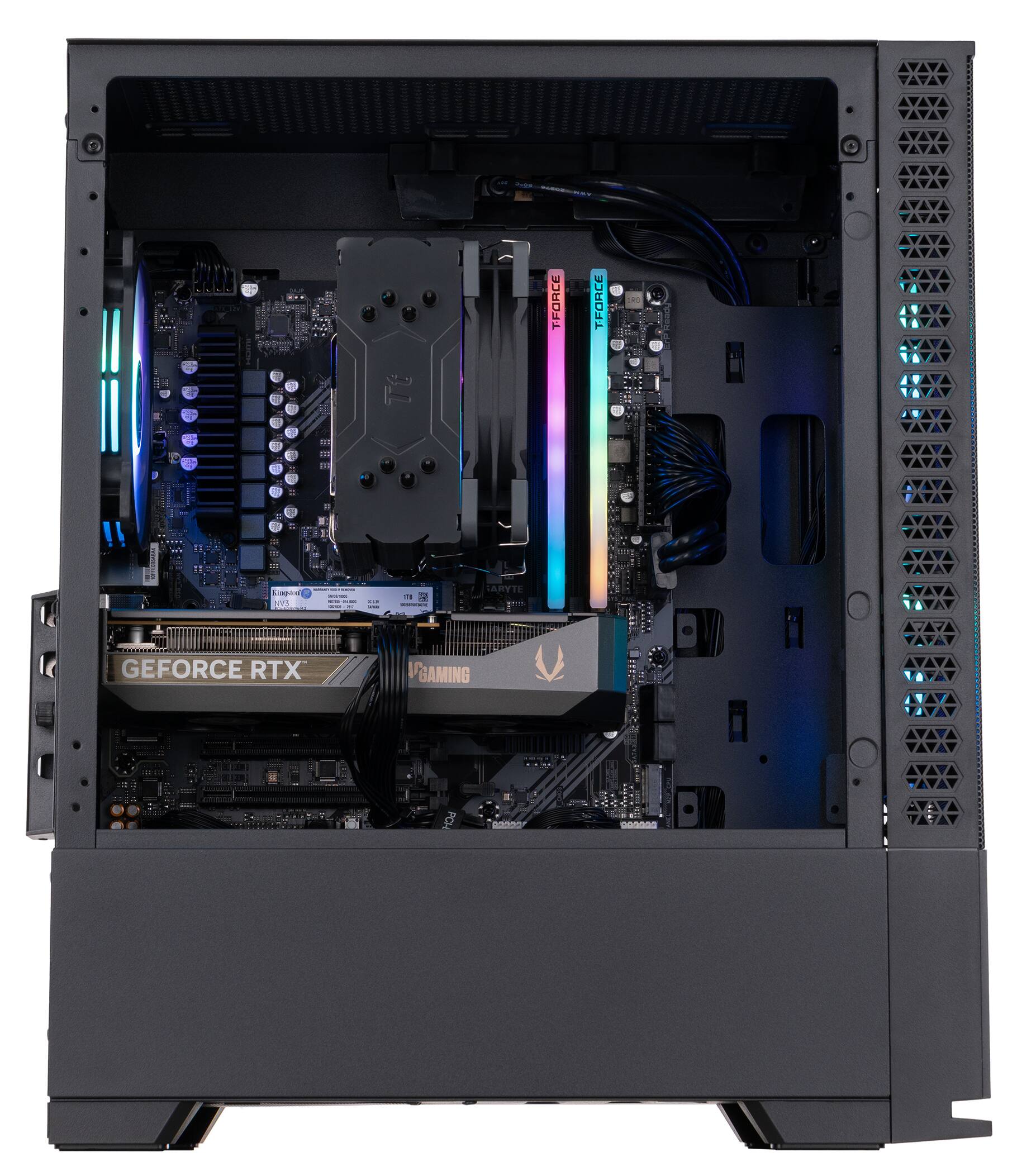 Sure, here is the corrected and grouped text from the image:

- T-FORCE
- T-FORCE
- GEFORCE RTX
- GAMING