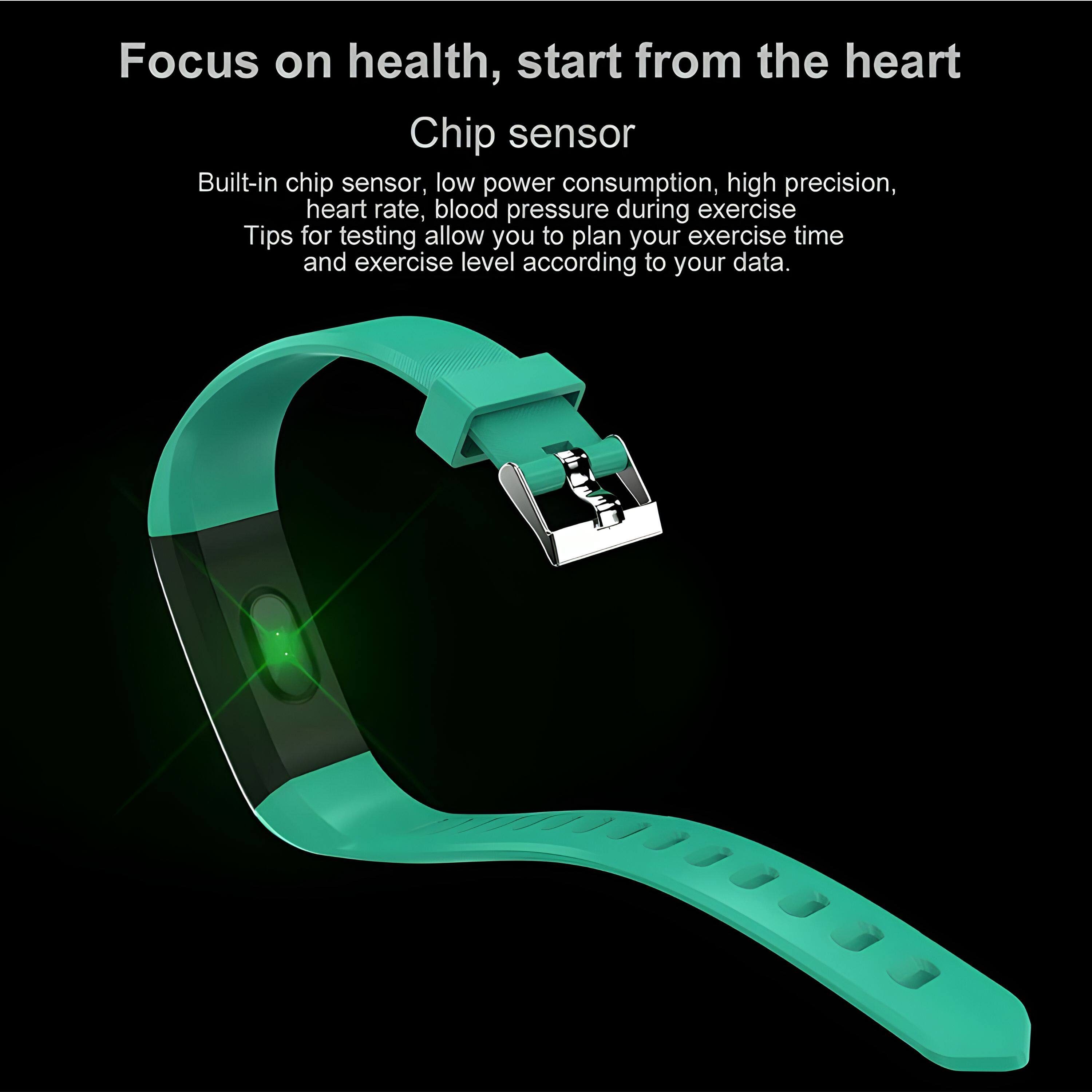Focus on health, start from the heart

Chip sensor

Built-in chip sensor, low power consumption, high precision, heart rate, blood pressure during exercise

Tips for testing allow you to plan your exercise time and exercise level according to your data.