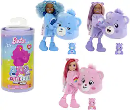 Mattel - Barbie Chelsea Cutie Reveal, Care Bears Series (One Random Chelsea Reveal per Transaction) - COLLECTIBLES - Multicolor