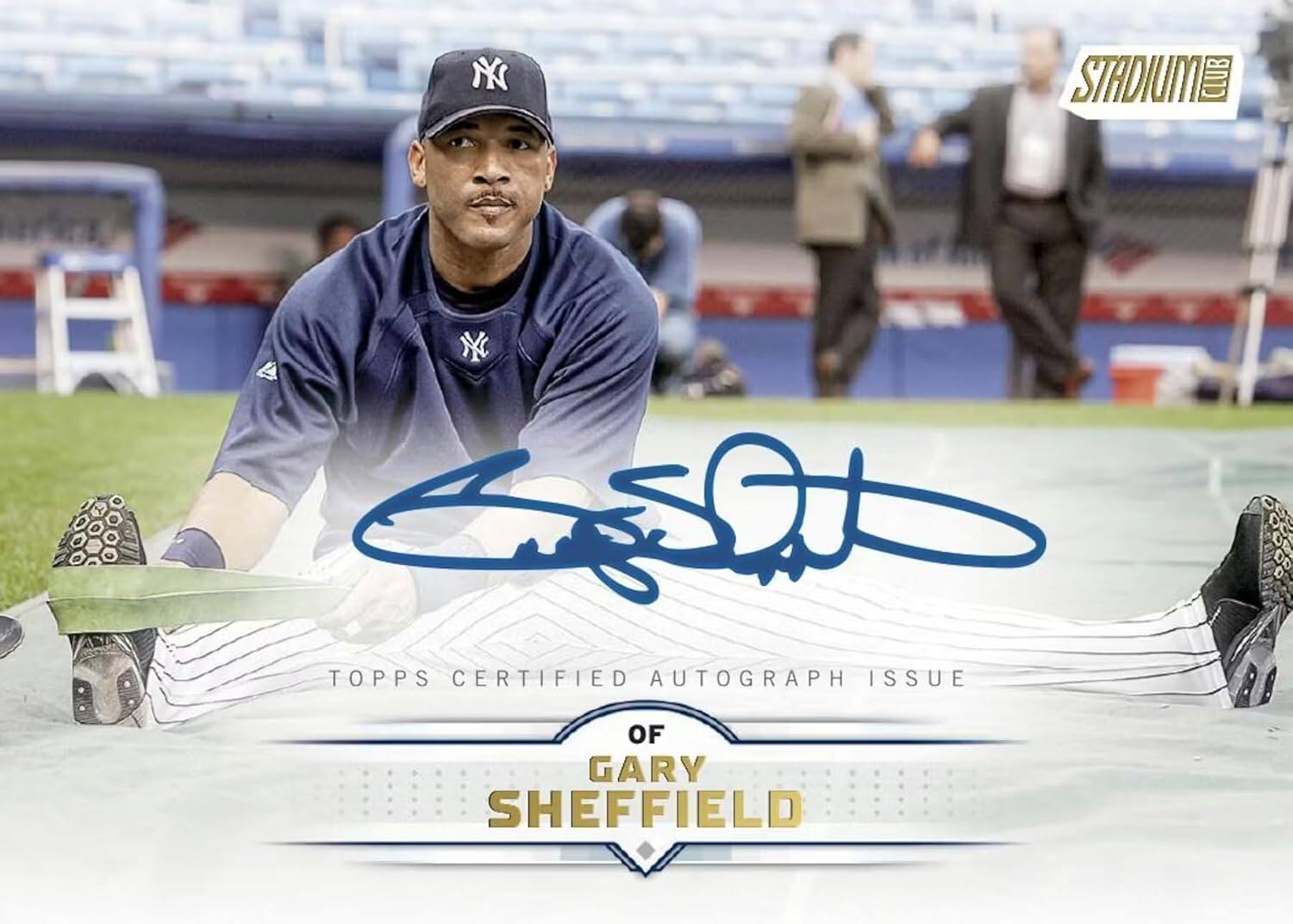 NY STADIUM CLUB  
TOPPS CERTIFIED AUTOGRAPH ISSUE OF GARY SHEFFIELD