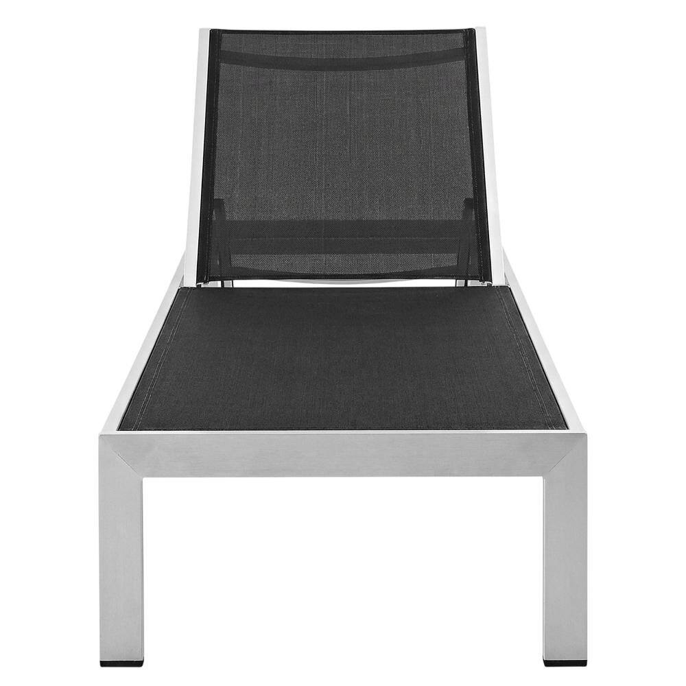 Back. Outdoor Escape - Aluminum Outdoor Lounge Set With Sturdy Backrest And Spacious Seating - Black.