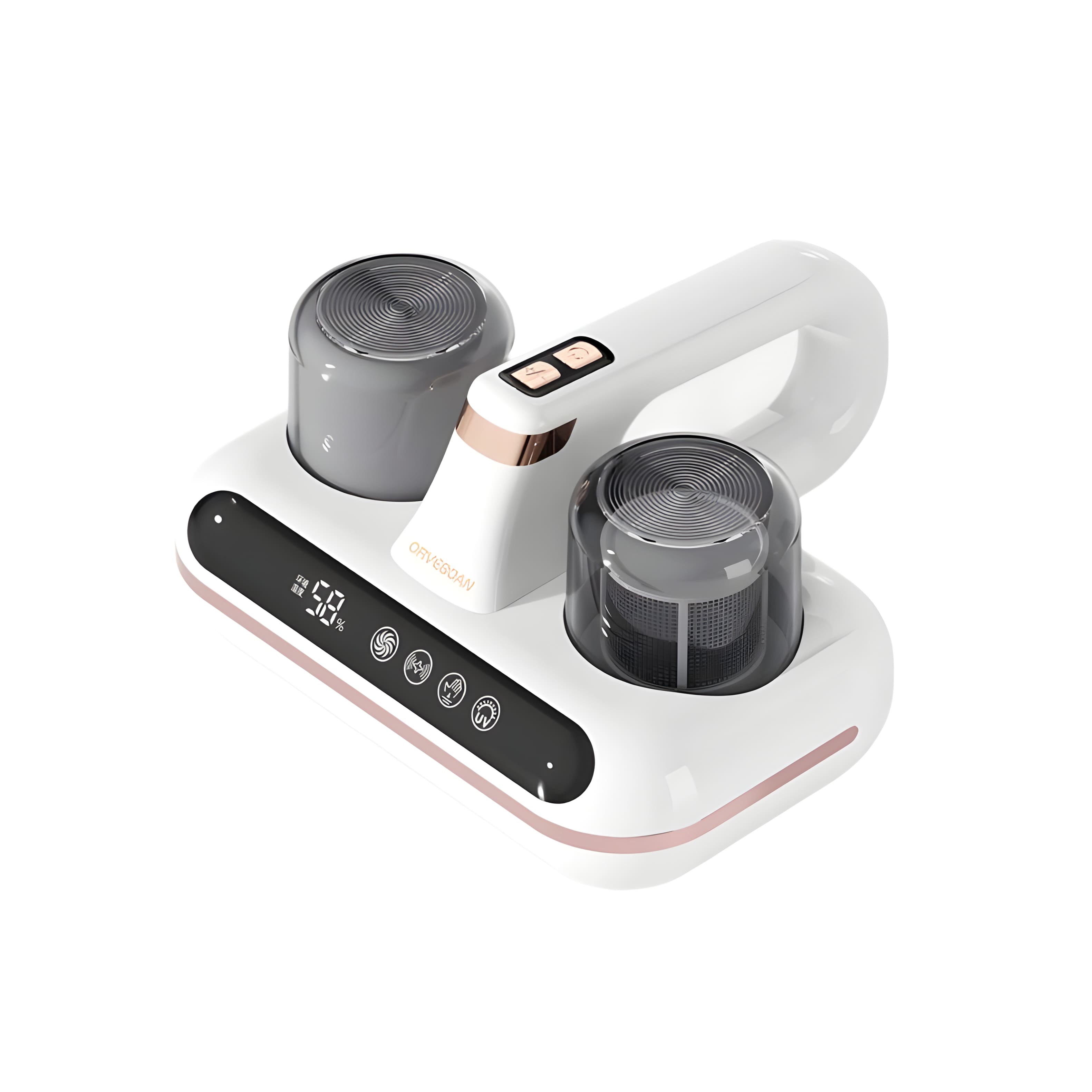 Cluzine - Cordless Mite Remover, LED Humidity Display, HEPA Filter for Bedding & Furniture