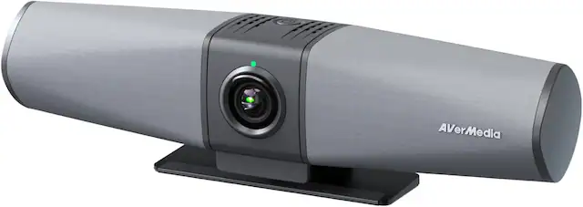 Front. AVerMedia - AVerMedia PA511D Video bar, Camera, Speakerphone, and Wired Network, Echo Cancellation, Zoom Certified - TAA Compliant.