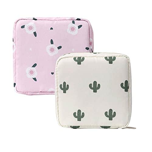 DORLUKFU - 2PCS Mini Makeup Bag,Cute Pocket Cosmetic Bag,Portable Small Make Up Bags for Women,Travel Cosmetic Bag Small Makeup - A