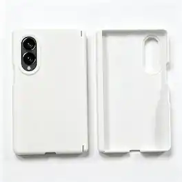 Dteck - for Samsung Galaxy Z Fold8 Liquid Silicone Case,Magnetic Hinge Protection,Shockproof Back Cover No Front Frame - White
