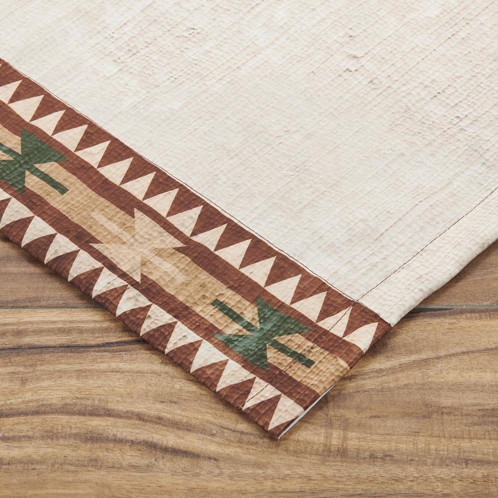 Angle. Greenland Home Fashions - Greenland Home by The Lake Window Valance - 84x16+2" Natural - Natural.