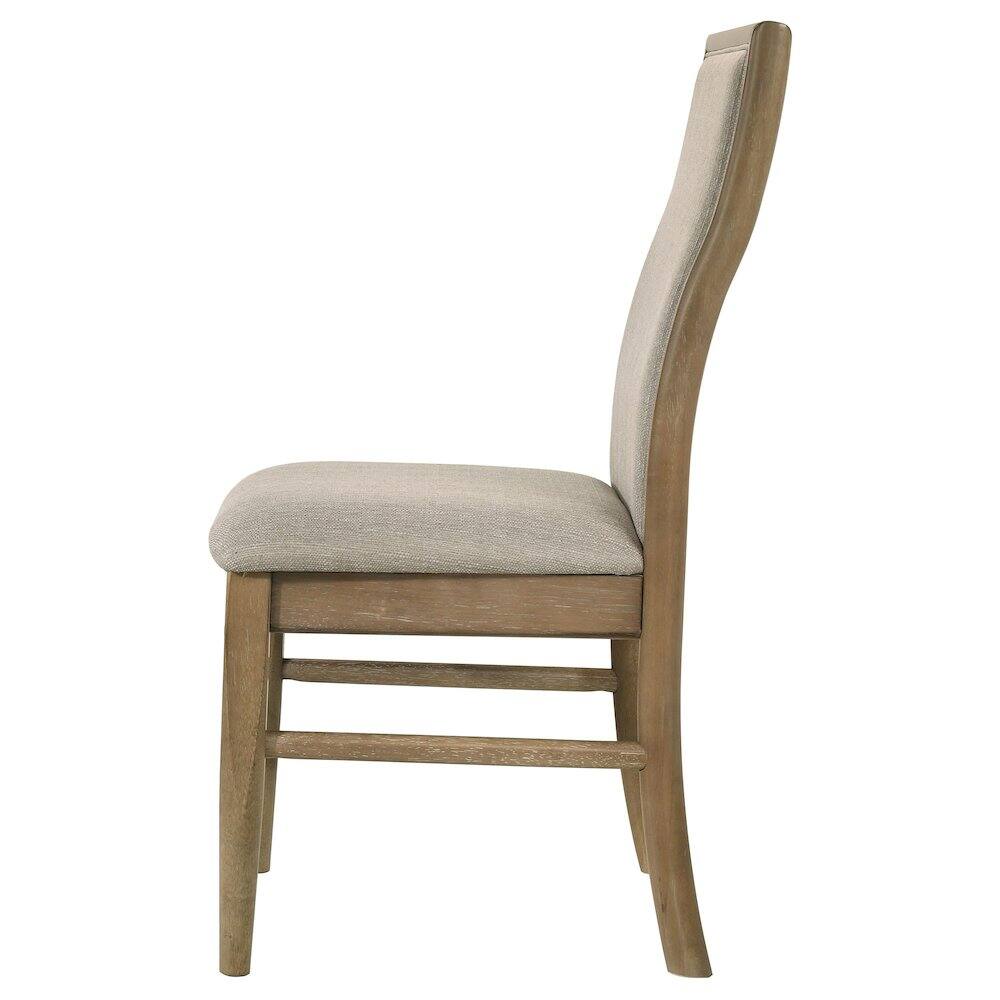 Alt View 4. Coaster Co. of America - Adina Upholstered Dining Side Chair Barley (Set of 2) - Beige.