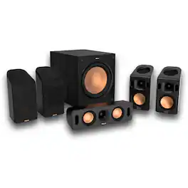 Klipsch - REFERENCE CINEMA SYSTEM WITH DOLBY ATMOS 5.1.4 - Black