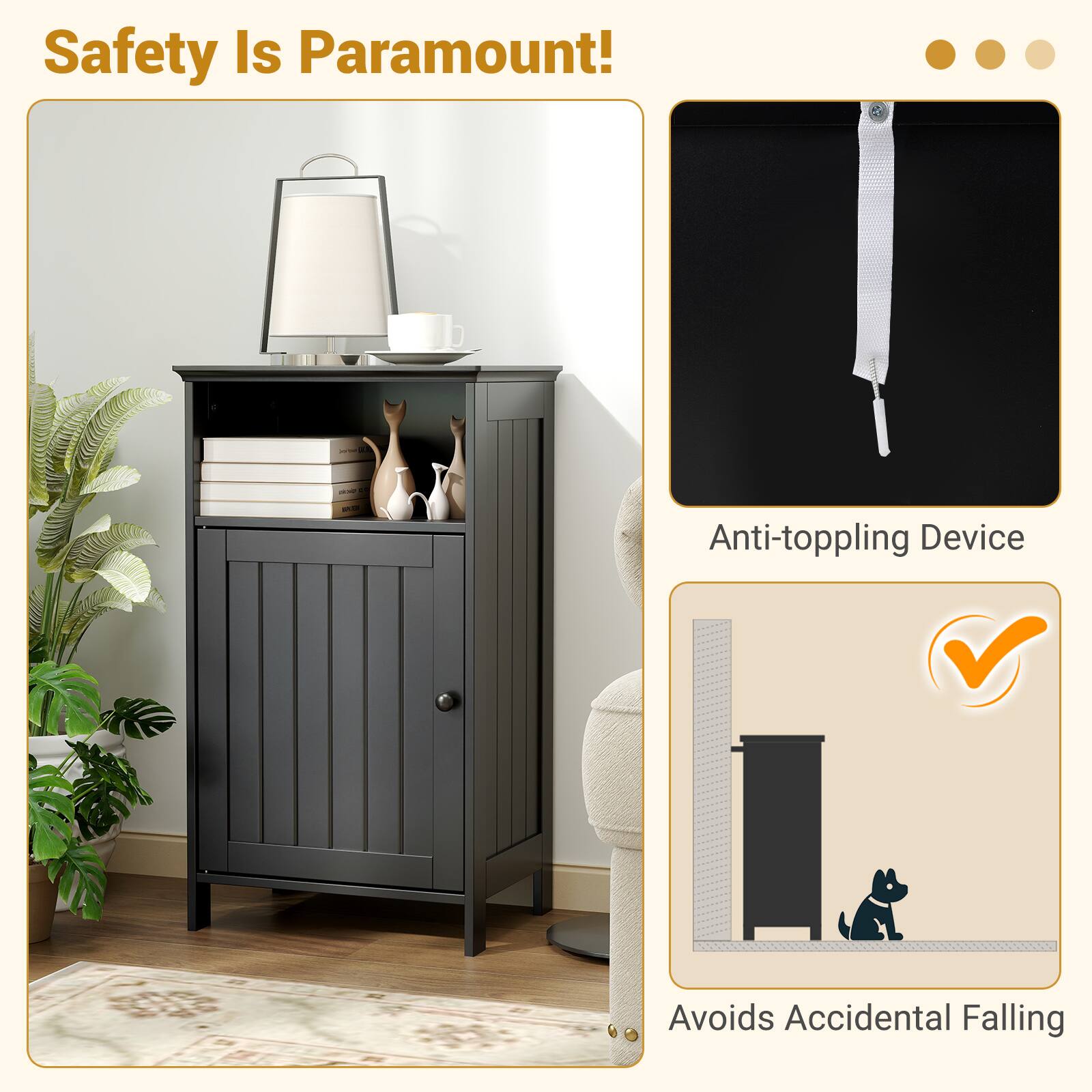 Safety Is Paramount!

Anti-toppling Device

Avoids Accidental Falling