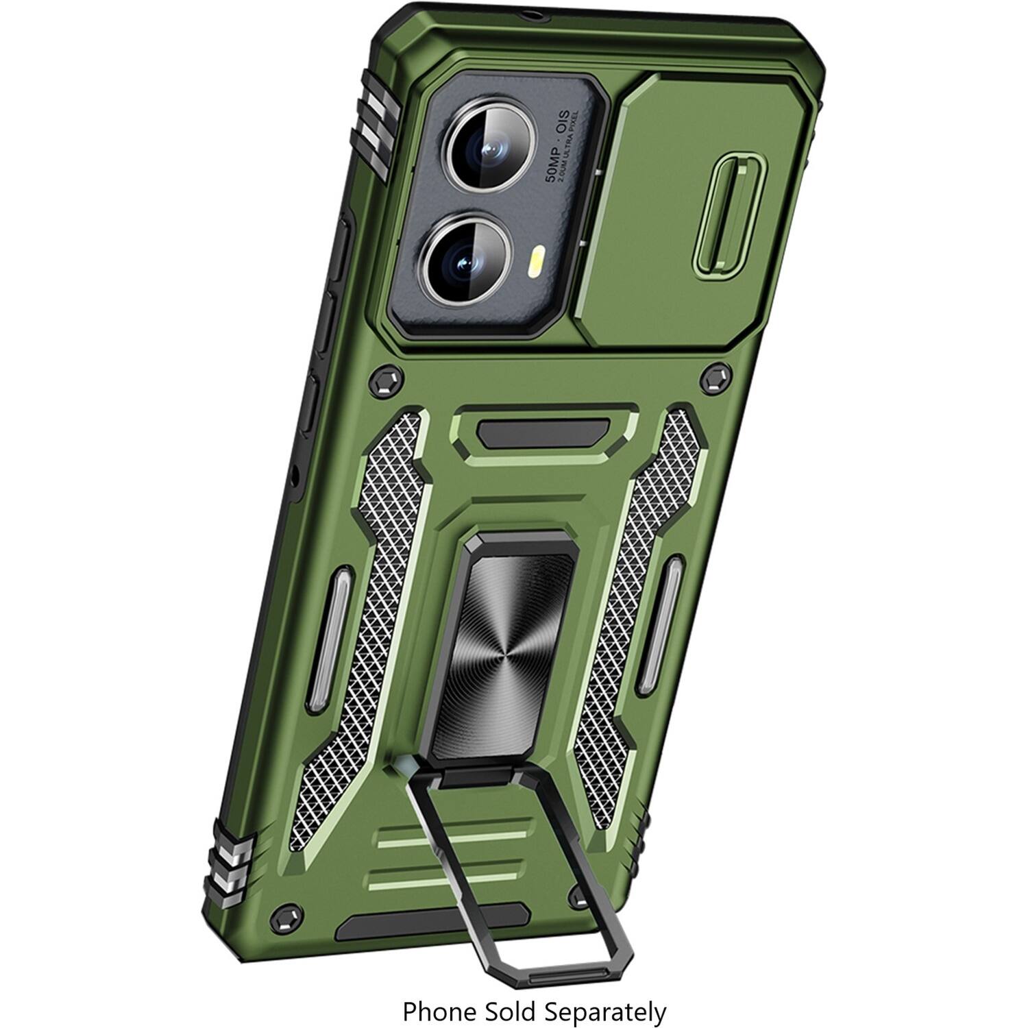 The image features a green cell phone with a green case. The phone is a Pixel Ultra, and it is being sold separately. The case has a unique design, and the phone is displayed in a close-up view.