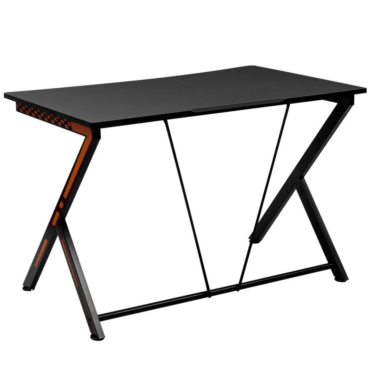 Alt View 7. Ecooso - Compact Computer Desk for Small Space, Modern Ergonomic Writing Desk for Home Office - Black.