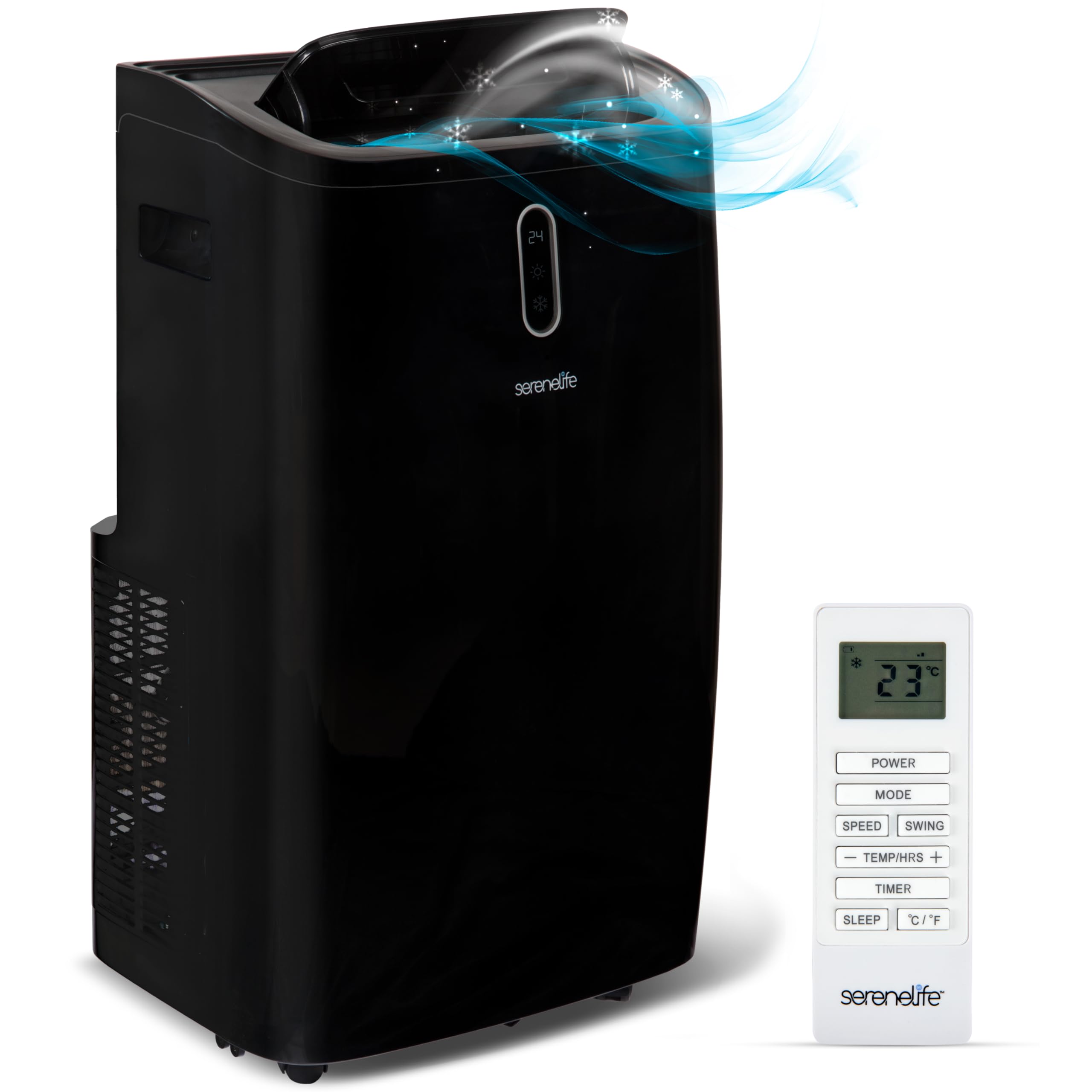 24 serenelife  
23 POWER MODE SPEED SWING  
TEMP/HRS + TIMER SLEEP  
C/F  
serenelife