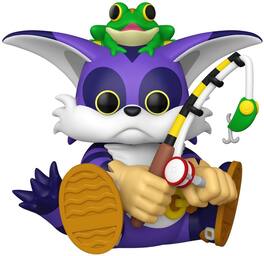 Funko - POP! Super: Sonic The Hedgehog - Big the Cat with Froggy - Collectibles - Multicolor