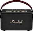 Front. Marshall - Kilburn III Portable Bluetooth Speaker with Bass / Treble / Volume Controls and 3.5 mm Auxiliary Input - Black and Brass.