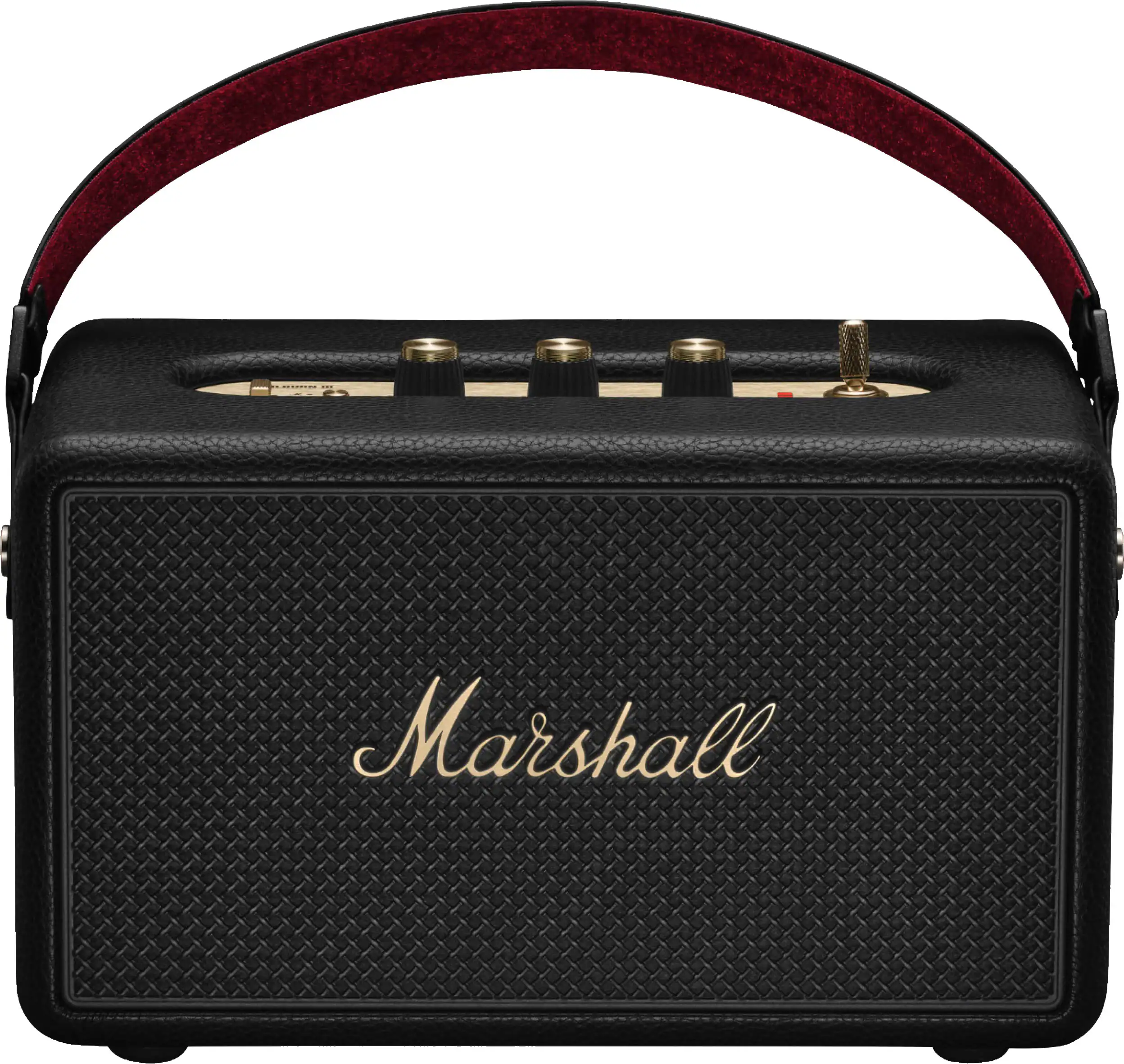 Marshall - Kilburn III Portable Wireless Bluetooth Speaker with Bass / Treble / Volume Controls and 3.5 mm Auxiliary Input - Black/Brass