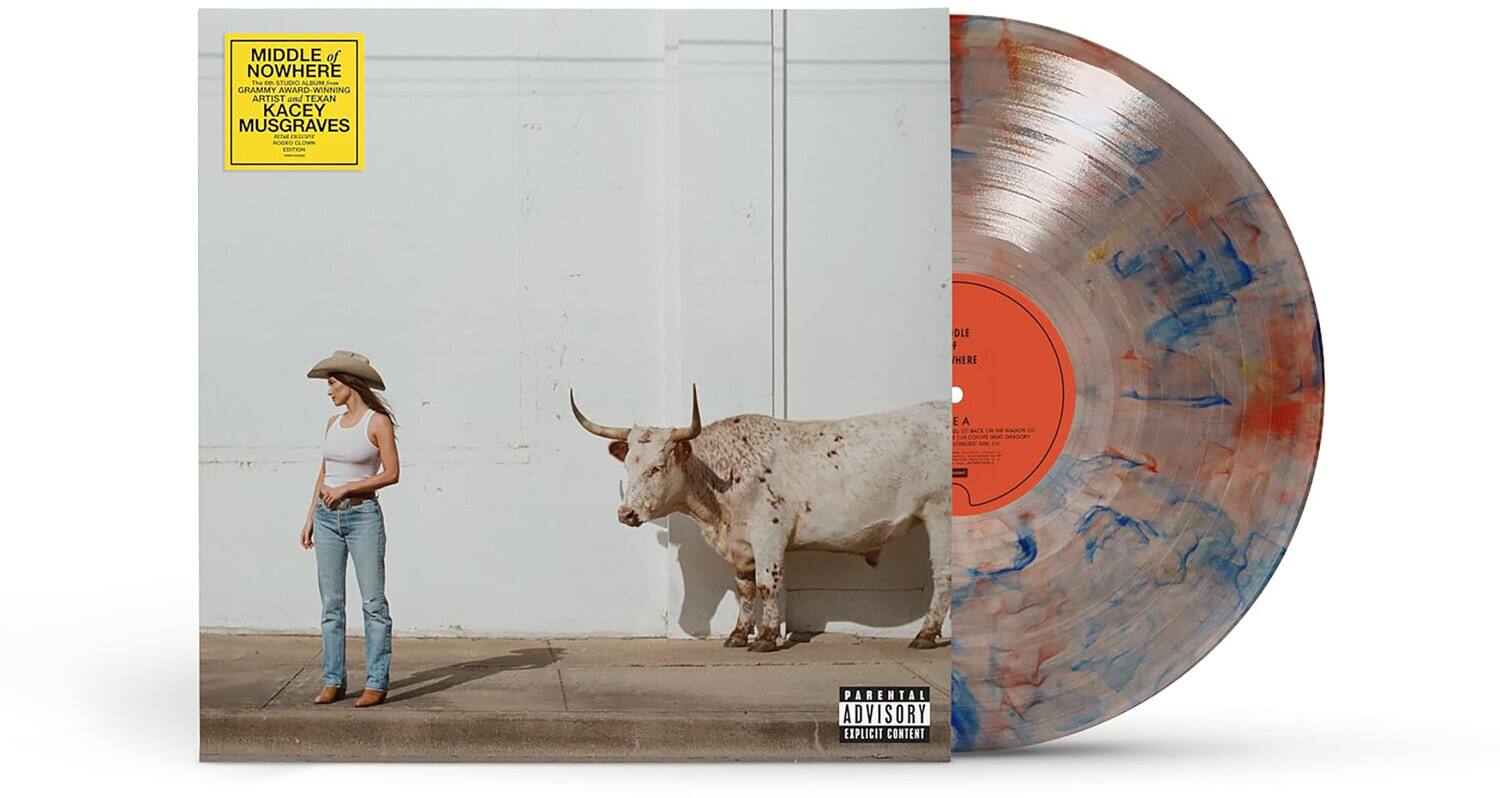 MIDDLE OF NOWHERE TM on STUDIO ALBUM how GRAMMY AWARD-WINNING ARTIST and TEXAN KACEY MUSGRAVES summation - SAGGMING EXTION

OLE
HERE
EA
COMPA ORGHT TROGINO

PARENTAL ADVISORY EXPLICIT CONTENT