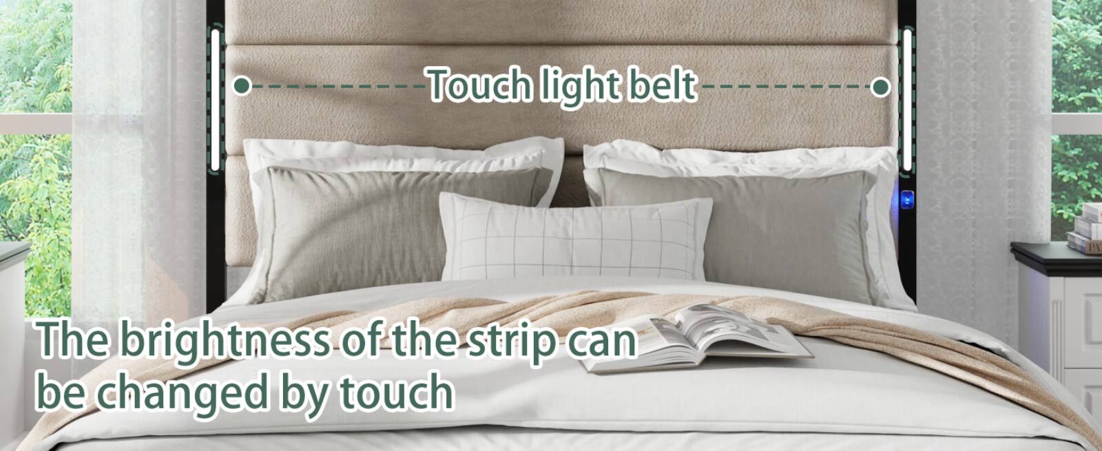 Touch light belt

The brightness of the strip can be changed by touch