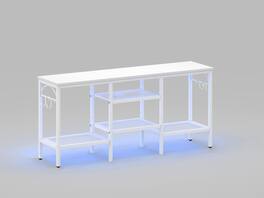 Pinmoco - 47" LED TV Stand for up to 55" TVs with Open Shelves - White