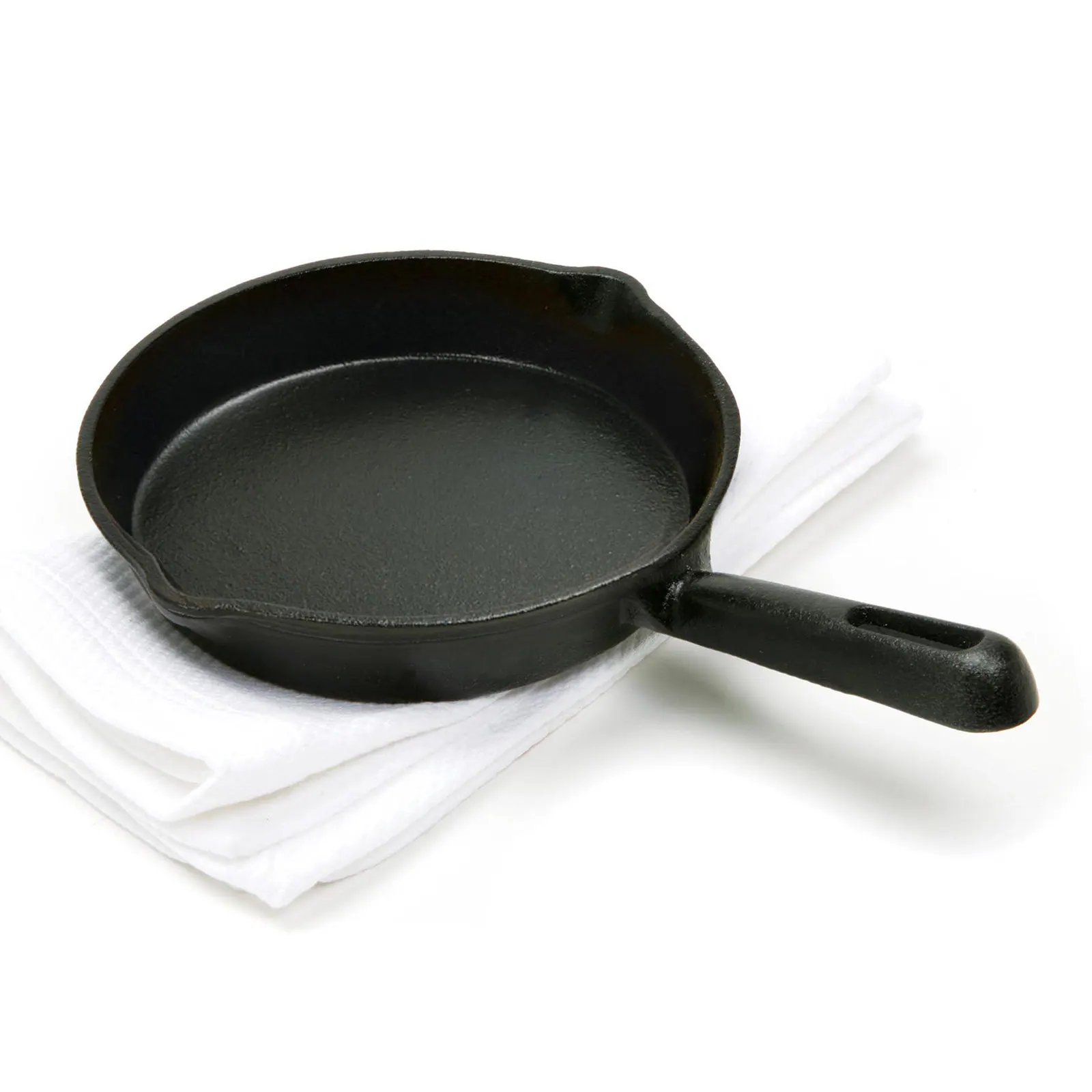Front. Norpro - Pre-Seasoned Cast Iron Mini Pizza Skillet, Black - Black.