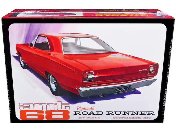 RLE 9S NR OAD ............... HIAGNTL 1968 amt Plymouth ROAD RUNNER 68 1/25 SCALE CUSTOMIZING KIT
Plymouth
ROAD RUNNER
1/25 SCALE
CUSTOMIZING KIT