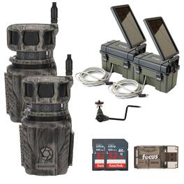 Stealth Cam - Revolver 36MP Pro 360 Degree Cellular Trail Camera Bundle