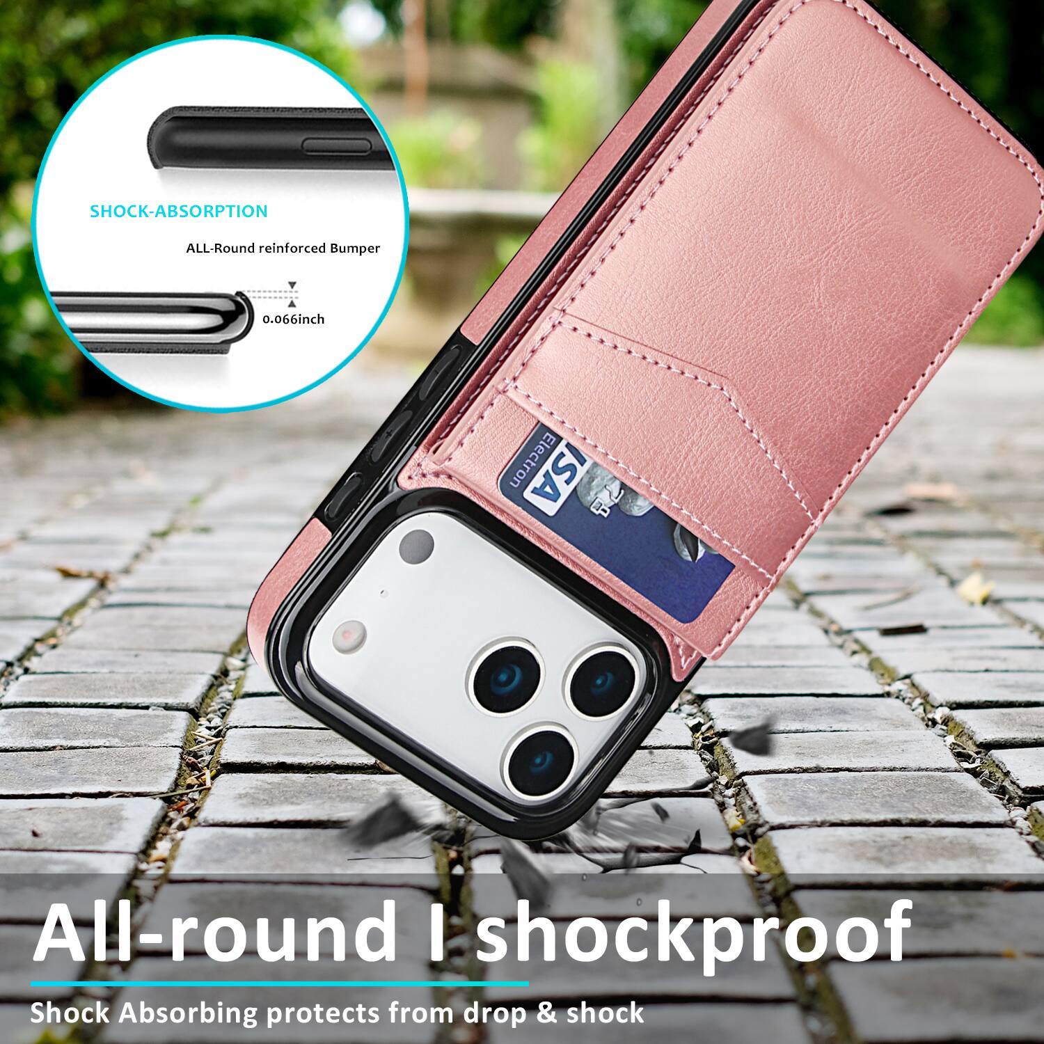 SHOCK-ABSORPTION  
ALL-Round reinforced Bumper  
0.066inch  
Electron ISA  
All-round I shockproof  
Shock Absorbing protects from drop & shock
