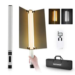 Neewer - CL124 PRO Handheld Bi-Color LED Light Stick, 2.4G Control, 3200mAh, 1500lux CRI97+
