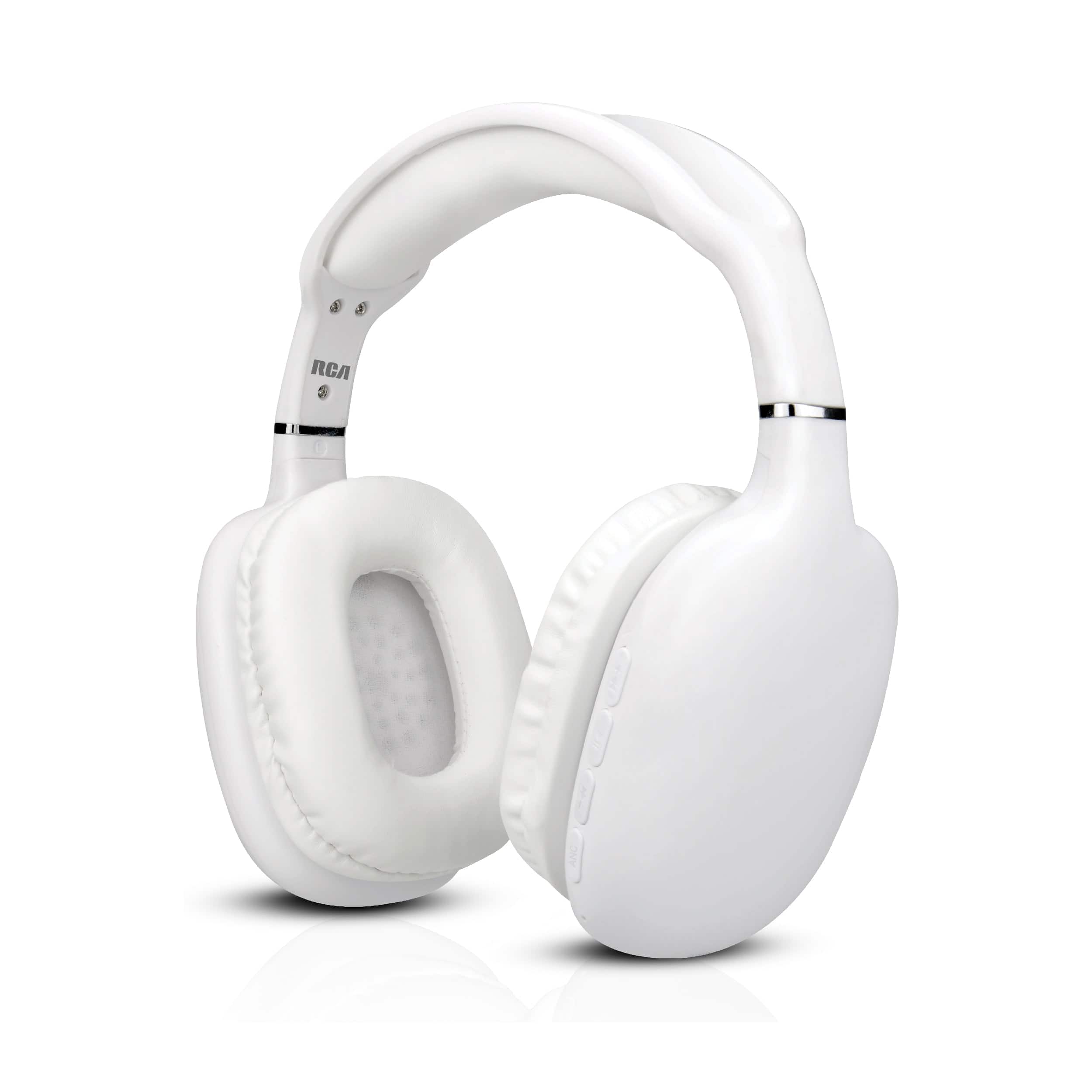 RCA - Wave-53 Active Noise Cancelling Headphones, 12H Playtime - White