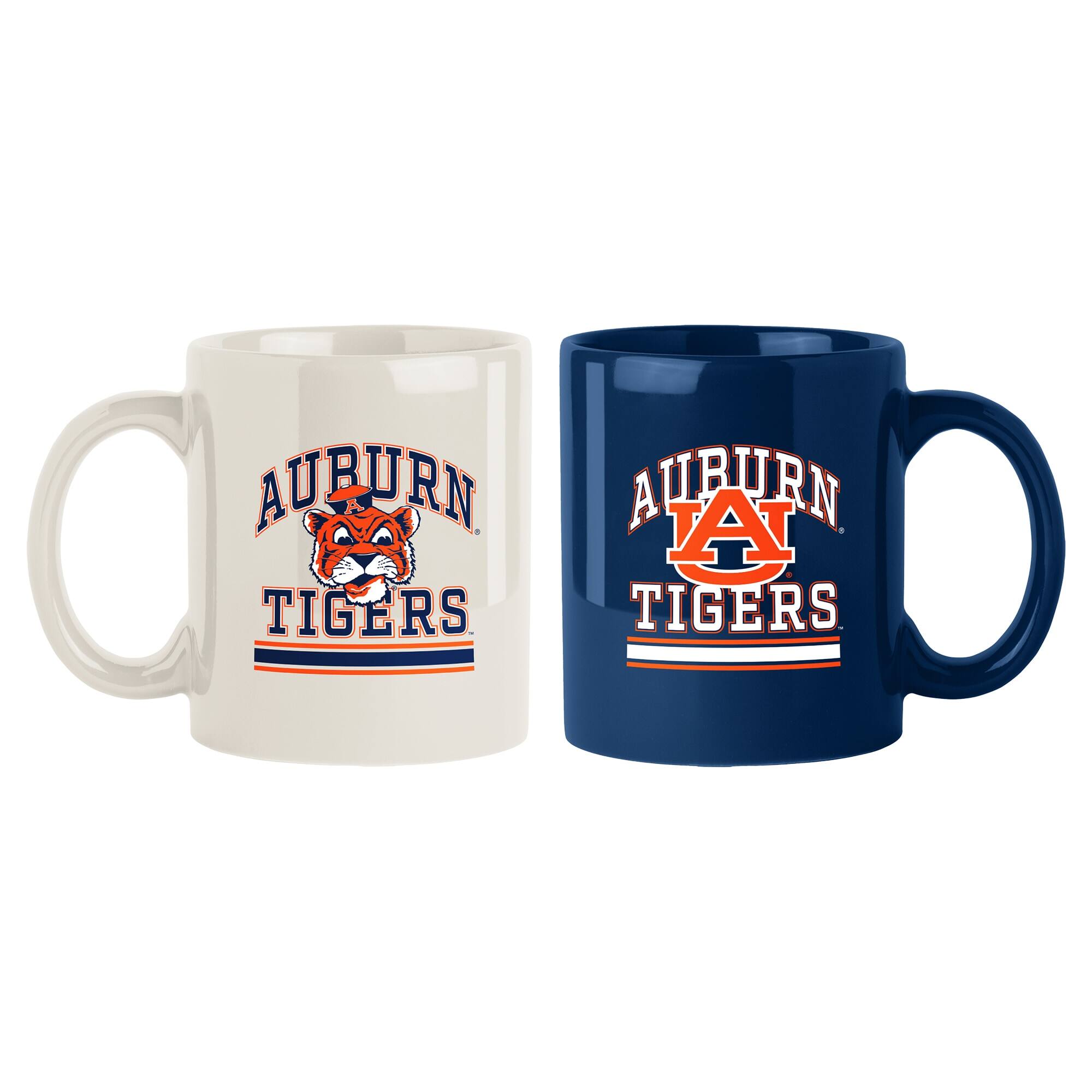 Logo Brands - Auburn Tigers 15oz. Current & Throwback Mug Set - Multicolor price history on PriceWatchPro