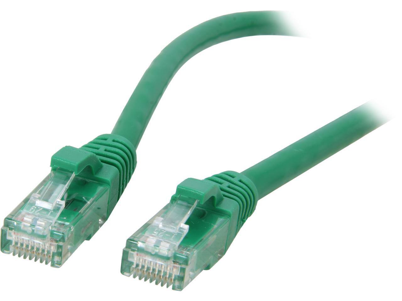 Front. Cables to Go - C2G 27170 Cat6 Cable - Snagless Unshielded Ethernet Network Patch Cable, Green (1 Foot, 0.30 Meters).