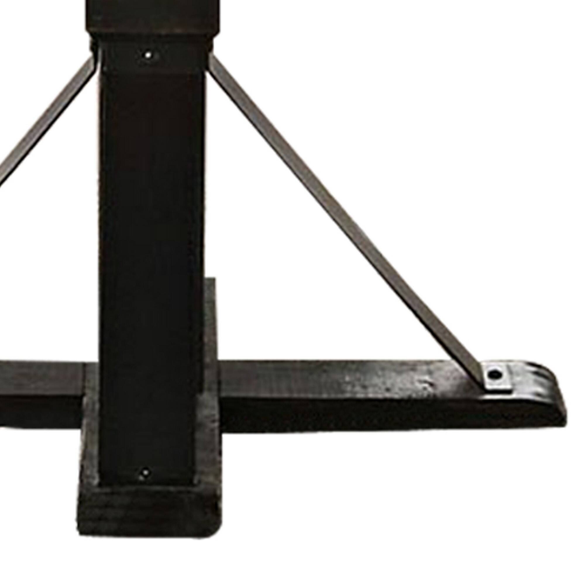 Alt View 2. Manhattan Lane - Round Dining Table with Pedestal Base, Antique Black - Black.