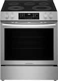 Frigidaire - Gallery 30 in. Wide 5 elements 5.3 Cu. Ft. Slide-In Electric Total Convection Range with Air Fry and Steam Clean - Stainless Steel