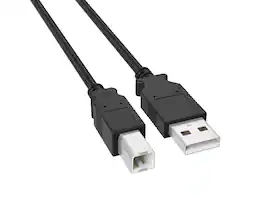 Cable Leader - USB 2.0 USB-A to USB-B Printer Cable, 480Mbps for Printer, Scanner, Audio Interface - Black