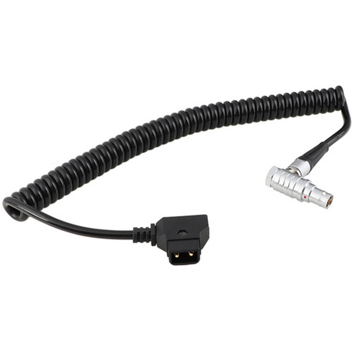 Alt View 1. CAMVATE - CAMVATE Coiled D-Tap to Right-Angle 4-Pin Power Cable for Canon C200/C300 Mark II Camera.