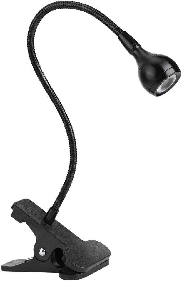 Front. Cozy Serene - Blue White Desk Lamp Bulb Gooseneck LED Plastic LD1057 Organizer with iPad Tablet Stand Book Holder Charging - White.