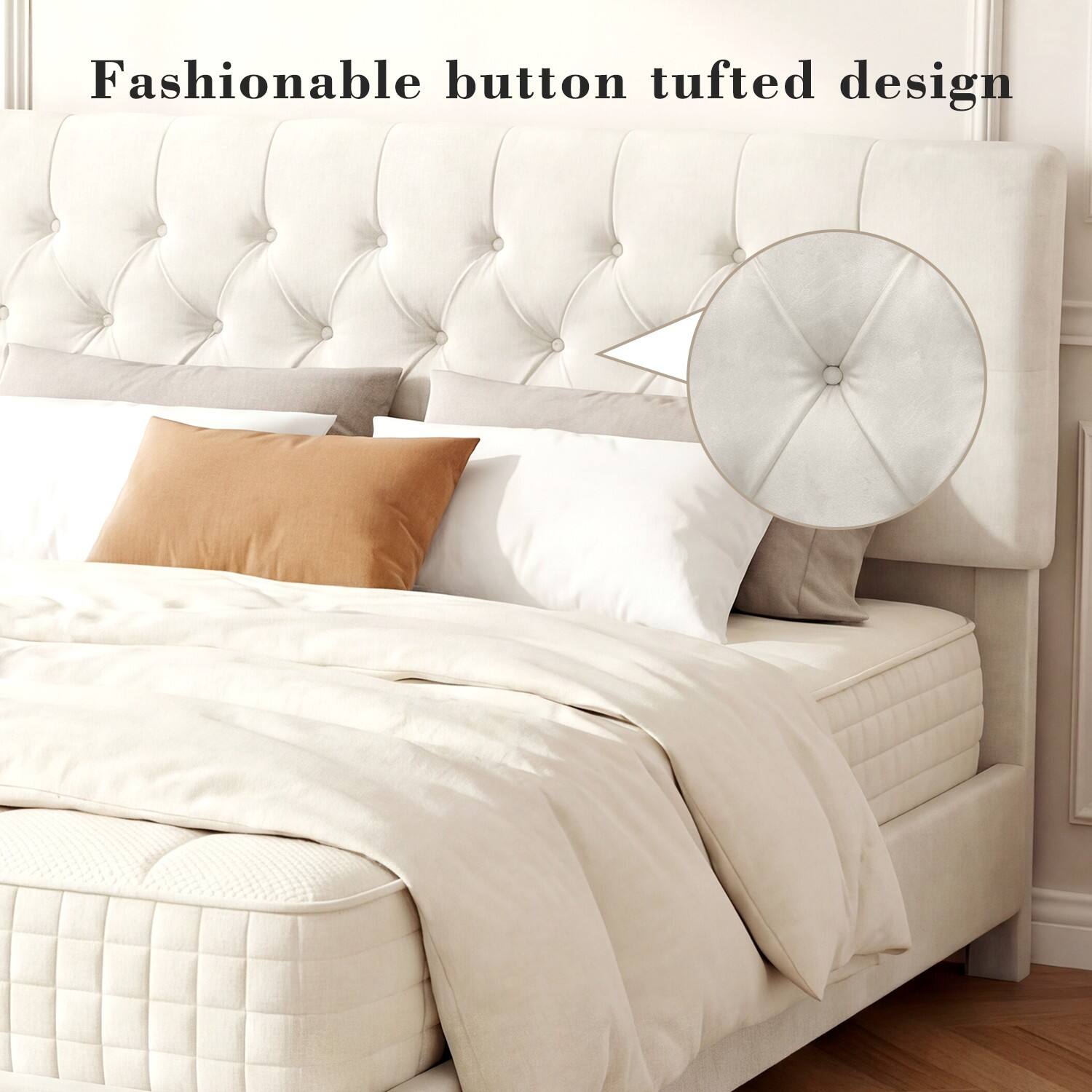 Fashionable button tufted design