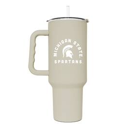 Logo Brands - Michigan State Spartans 40oz. Sand Soft Touch Tumbler - Multicolor