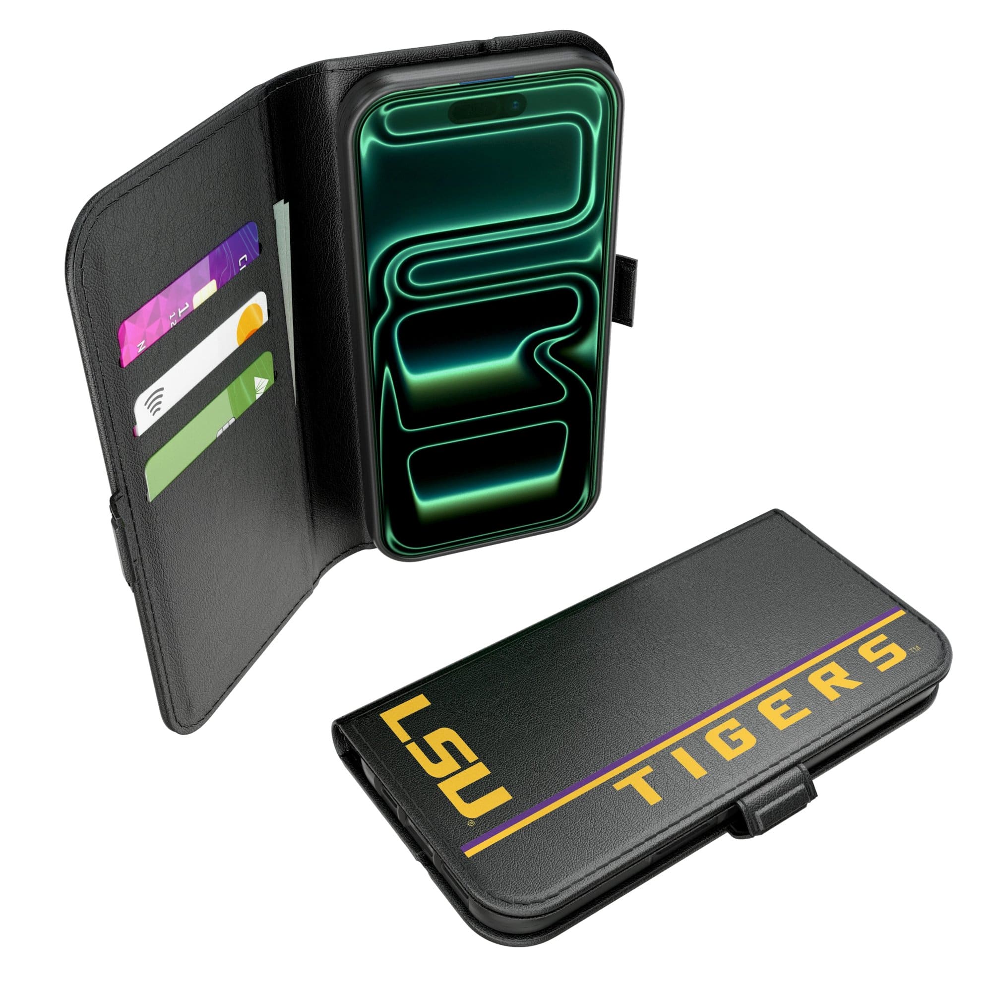 Keyscaper - NCAA - LSU Tigers iPhone Folio 2.0 Case - 17 Pro Max - Black price history on PriceWatchPro