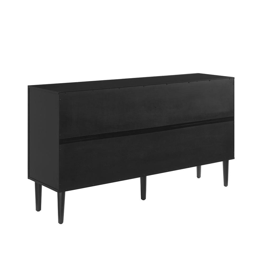 Back. Crosley Furniture - Everett Sideboard - Matte Black.