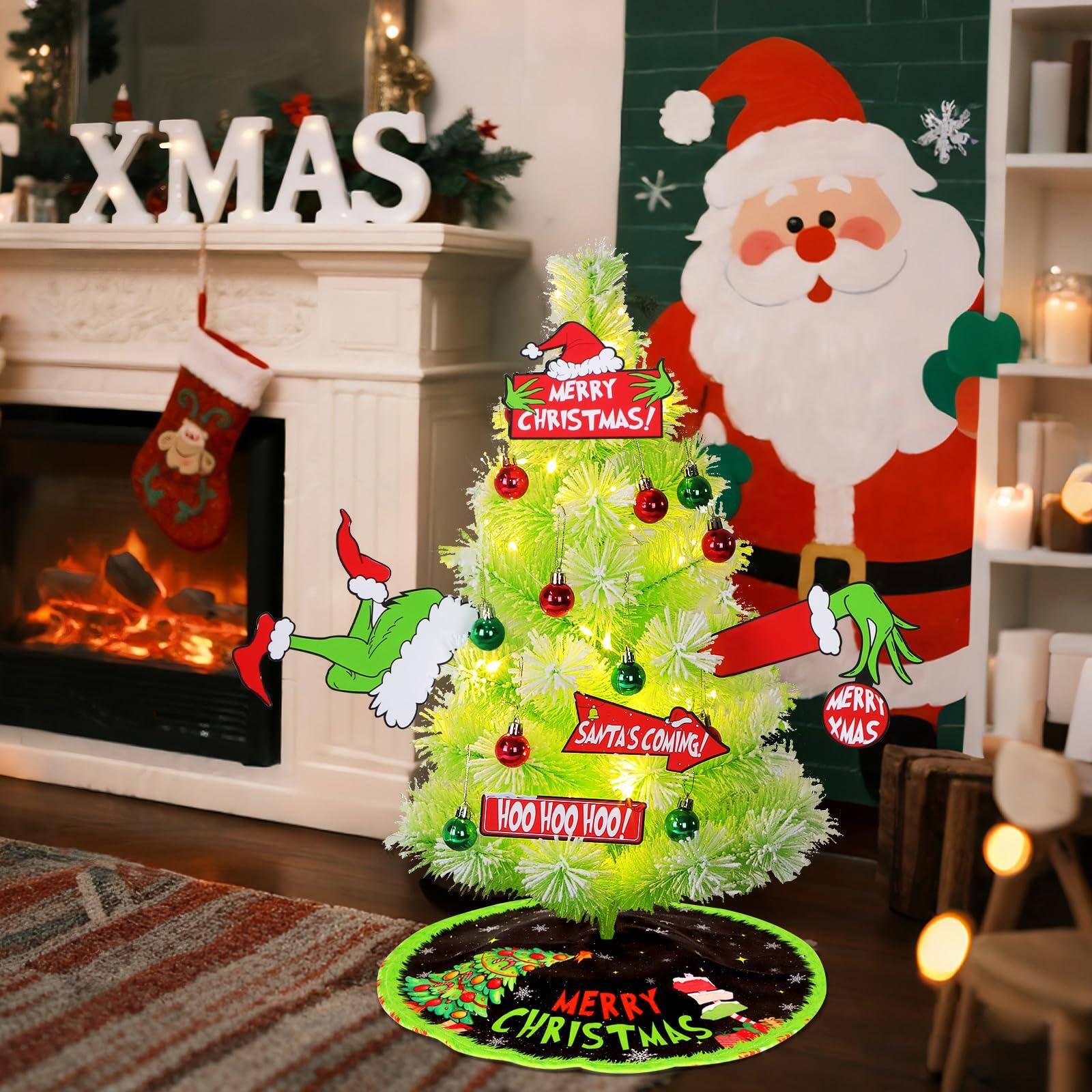 Sure, here is the corrected and grouped text from the image:

- XMAS
- MERRY CHRISTMAS!
- SANTA'S COMING!
- HOO HOO HOO!
- MERRY CHRISTMAS