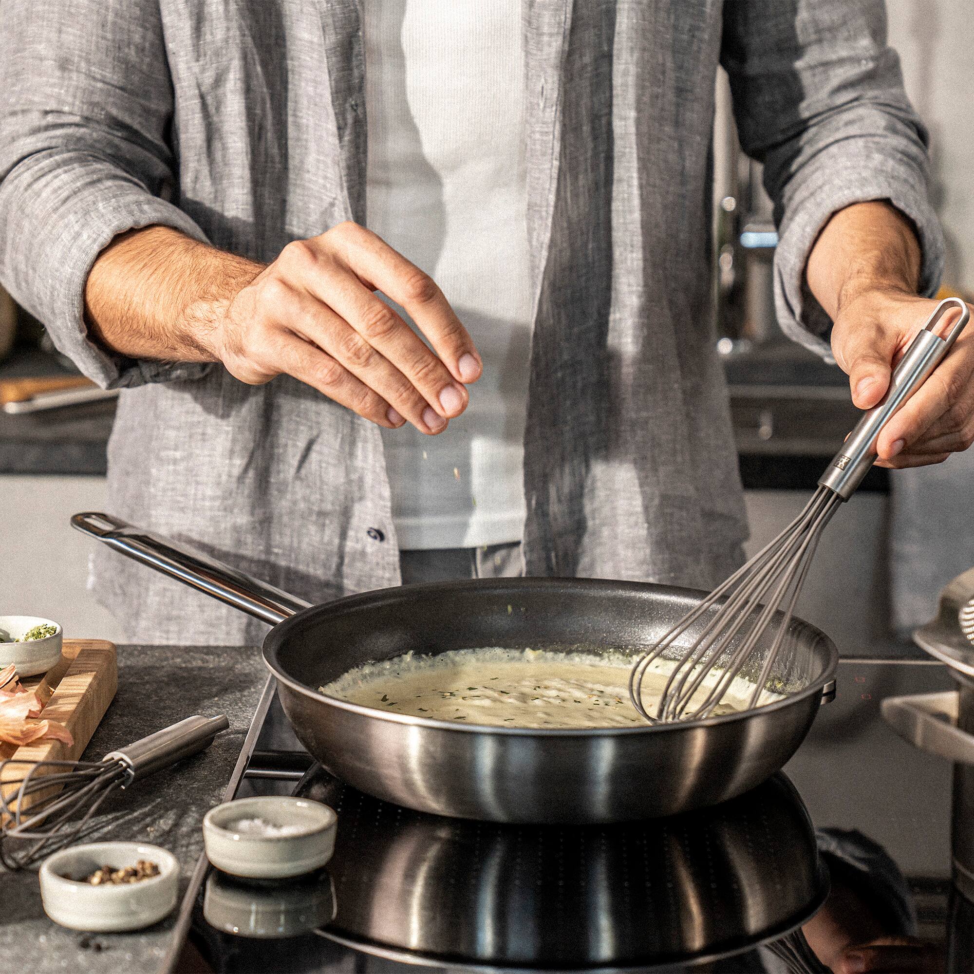 Alt View 1. ZWILLING - ZWILLING PRO 9.5-inch Whisk with Nonstick Silicone Loops - Stainless Steel.