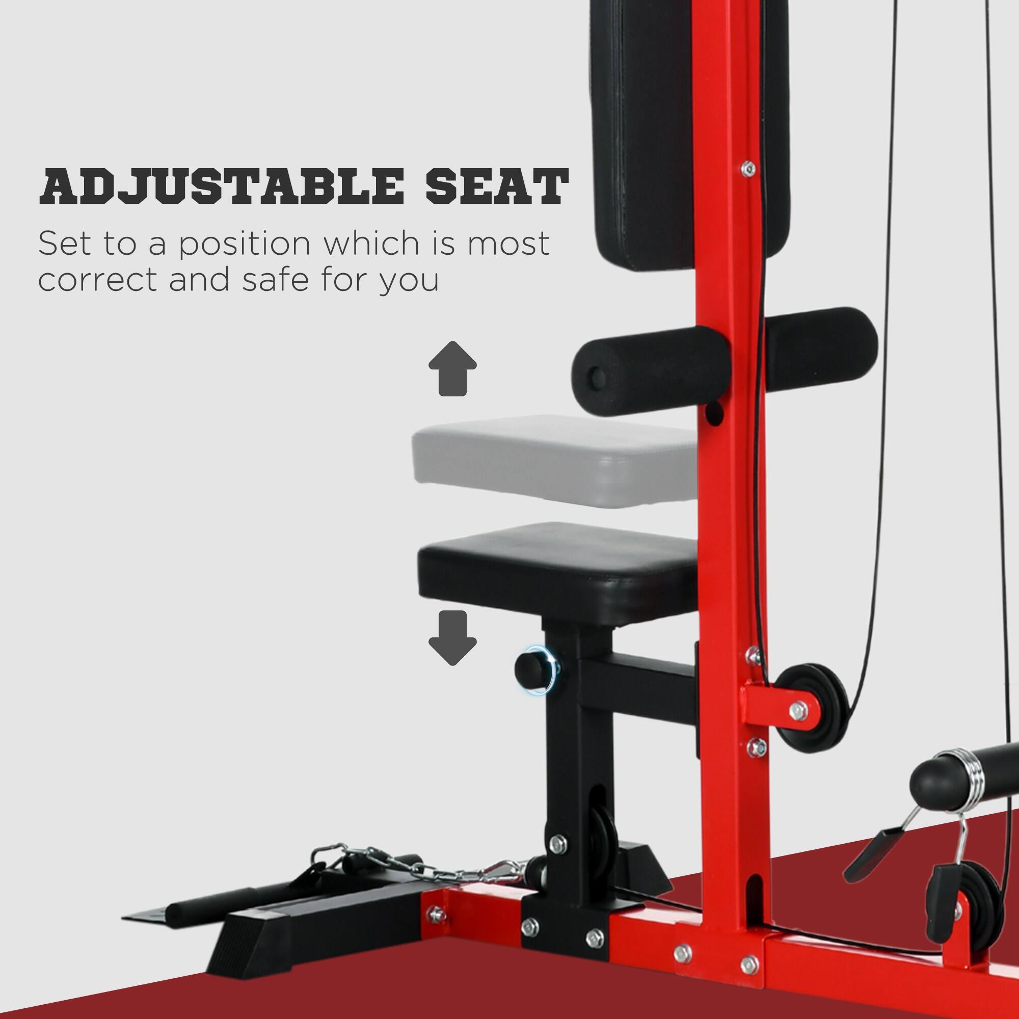 ADJUSTABLE SEAT  
Set to a position which is most correct and safe for you