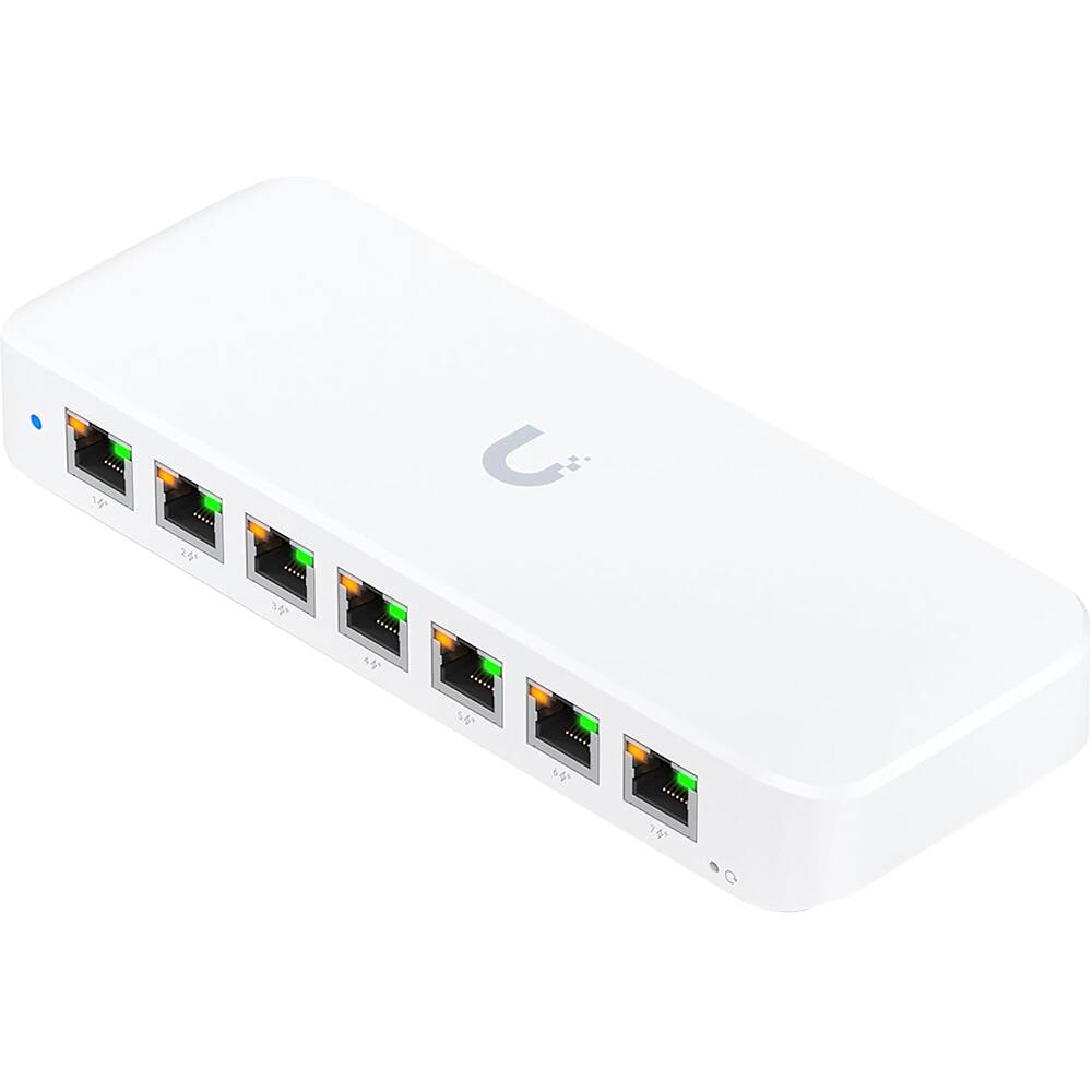 Ubiquiti - Ultra 8-Port Gigabit PoE+ Compliant Managed Network Switch USW-ULTRA - White